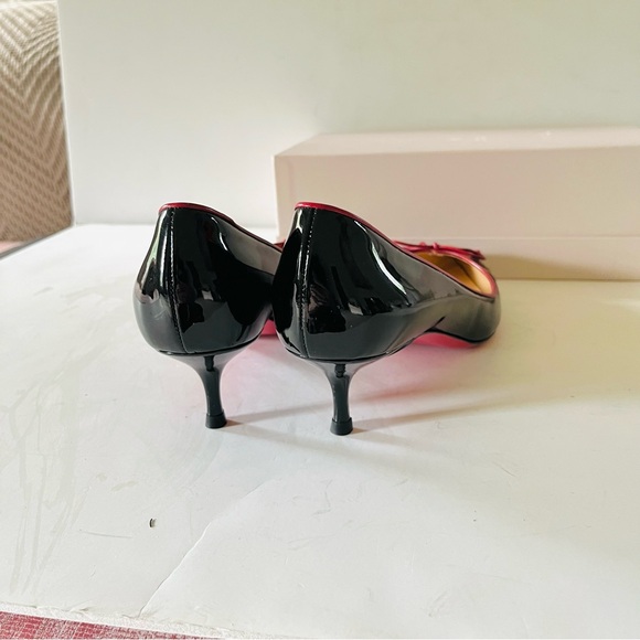 Christian Louboutin black red patent kitten heels - Picture 15 of 16